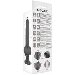 Basecock - Vibrateur Articulable Télécommande Noir 21 Cm -O- 5 Cm
